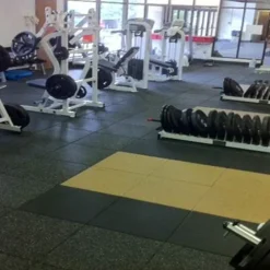 Action Sport Rubber Gym Tile Black 1 Inch x 2x2 Ft.