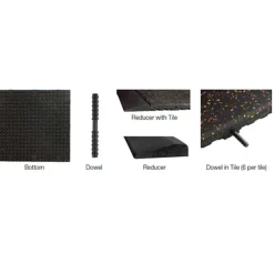 Activation Weight Room Sport Deluxe Colors Tile 1 Inch x 2x2 Ft.