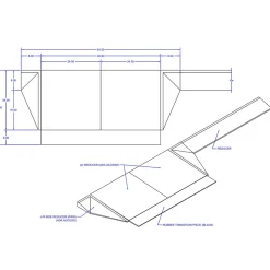 ADA Access Ramp Kit for dBTile and Max Playground Black 2.5 Inch x 5.3x2.5 Ft.