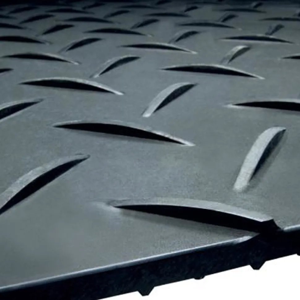 AlturnaMats Ground Protection Mats Black 1/2 Inch x 4x8 Ft. Diamond/Diamond