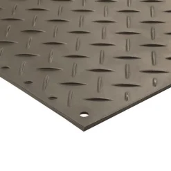 AlturnaMats Ground Protection Mats Black 1/2 Inch x 4x8 Ft. Diamond/Diamond