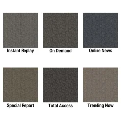 Breaking News Commercial Carpet Tiles 5.7 mm x 24x24 Inches Carton of 24