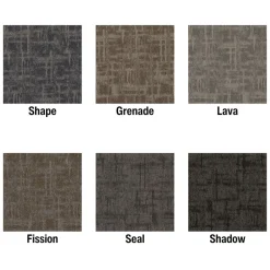 Captured Idea Commercial Carpet Tile 3.5 mm x 24x24 Inches Carton of 24