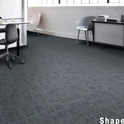 Captured Idea Commercial Carpet Tile 3.5 mm x 24x24 Inches Carton of 24