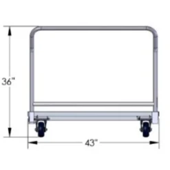 Cart for Protective Carpet Tile