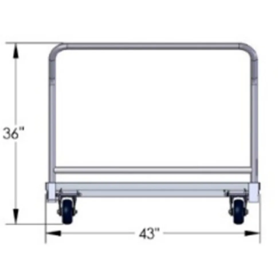 Cart for Protective Carpet Tile