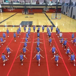 Cheerleading Mats 6x42 ft x 2 Inch Poly Flexible Roll - Select