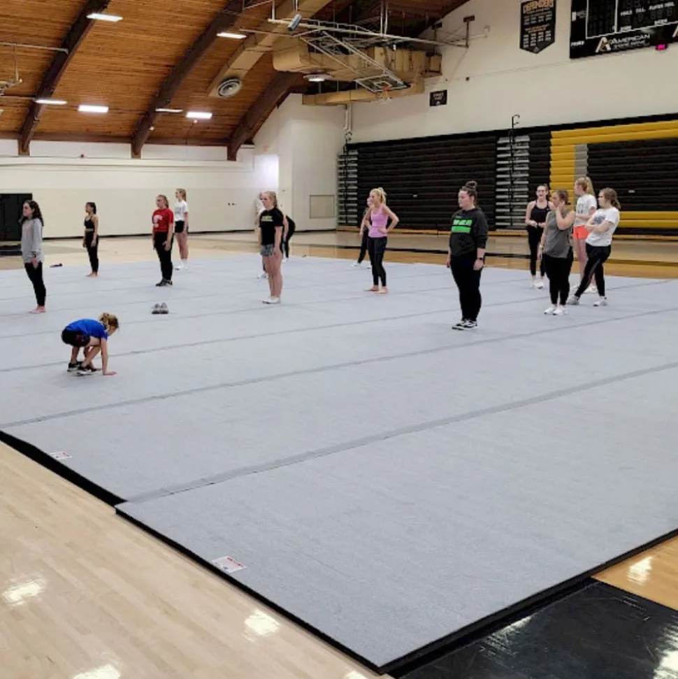 Cheerleading Mats 6x42 ft x 2 Inch Poly Flexible Roll