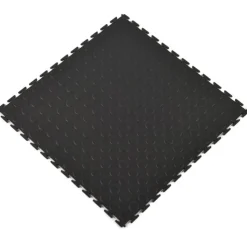 Coin Top Home Floor Tile Black or Dark Gray 5 mm x 20.5x20.5 Inches 8 per Carton