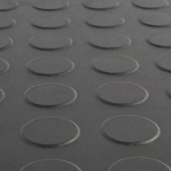 Coin Top Home Floor Tile Black or Dark Gray 5 mm x 20.5x20.5 Inches 8 per Carton