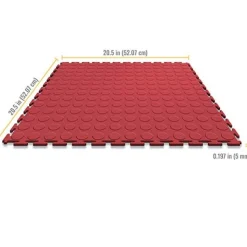Coin Top Home Floor Tile Colors 8 tiles 5 mm x 20.5x20.5 Inches