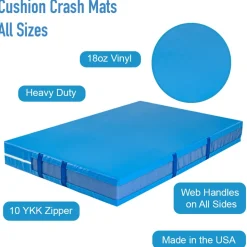 Cushion Crash Mat Single Fold 5x10 Ft. x 8 Inch