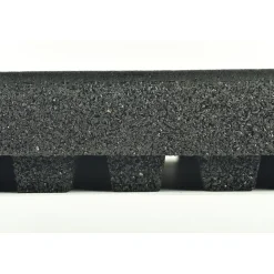 dBTile Gym Floor Tile Black 2.5 Inch x 2x2 Ft. with Quad Blok