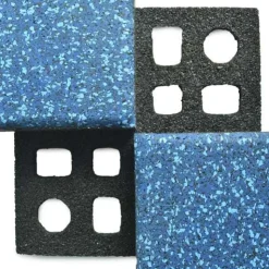 dBTile Gym Floor Tile Premium Colors 2.5 Inch x 2x2 Ft. with Quad Blok