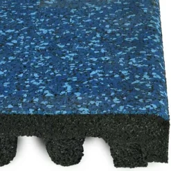 dBTile Gym Floor Tile Standard Colors 2.5 Inch x 2x2 Ft. with Quad Blok