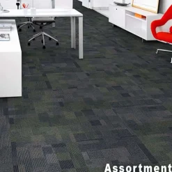 Design Medley II Commercial Carpet Tile 5.9 mm x 24x24 Inches Carton of 18
