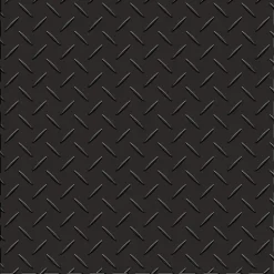Diamond Plate Garage Tile Black or Dark Gray 8 tiles 5 mm x 20.5x20.5 Inches