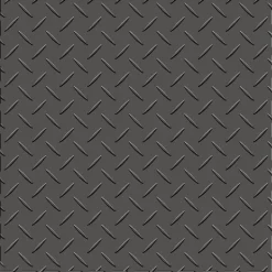 Diamond Plate Garage Tile Black or Dark Gray 8 tiles 5 mm x 20.5x20.5 Inches