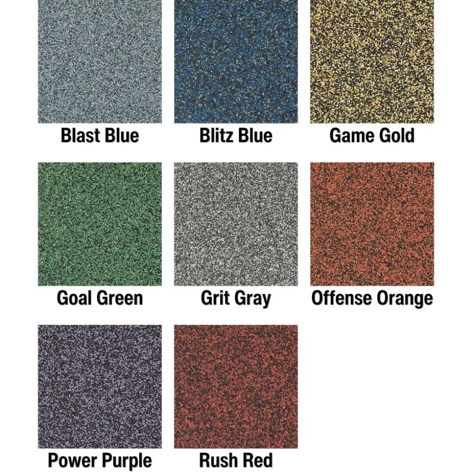 Domination Rubber Square Tiles 10 mm x 38x38 Inches