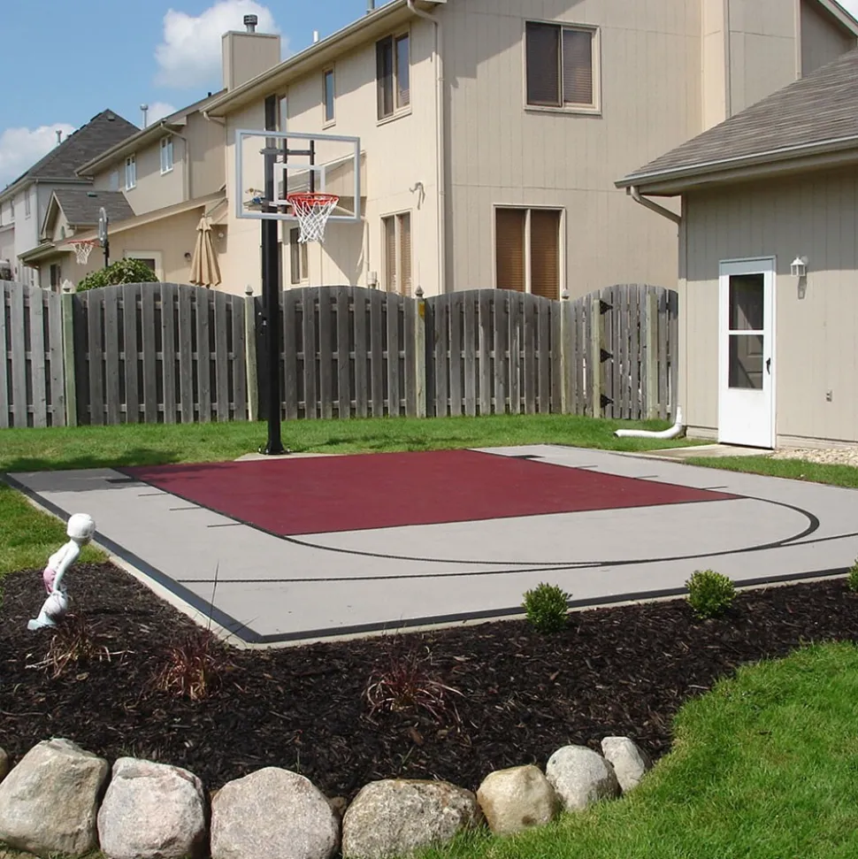 DunkStar BaseCourt Outdoor Tile Kit with Lines 30x60 Ft.