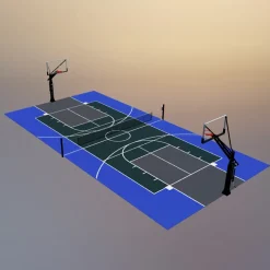 DunkStar BaseCourt Outdoor Tile Kit with Lines 30x60 Ft.