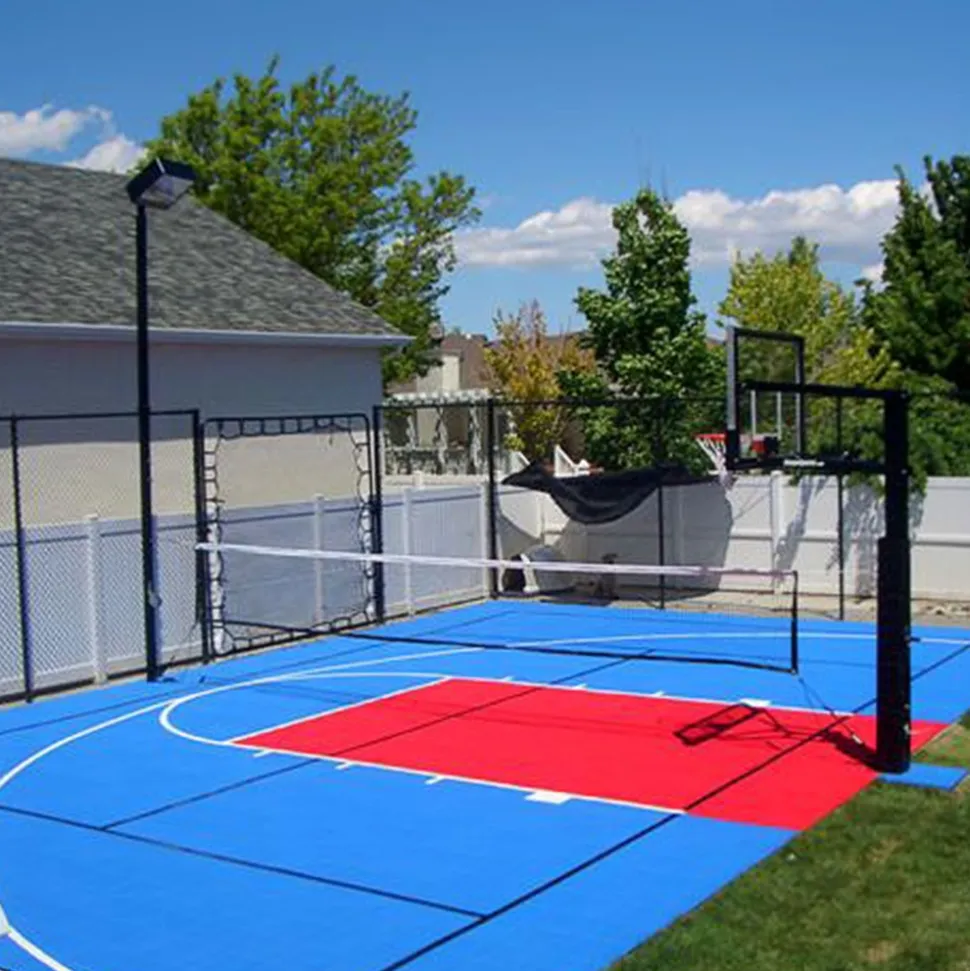 DunkStar BaseCourt Outdoor Tile Kit with Lines 30x60 Ft.