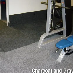 Fit Weave Heavy Duty Gym Carpet Tiles 3/8 Inch x 19-11/16x19-11/16 Inches Carton of 20