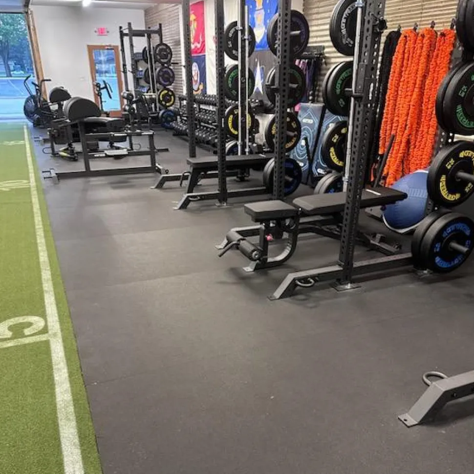 ForceFit Athletic Rolled Rubber Black 3/8 Inch x 4 Ft. Wide Per SF