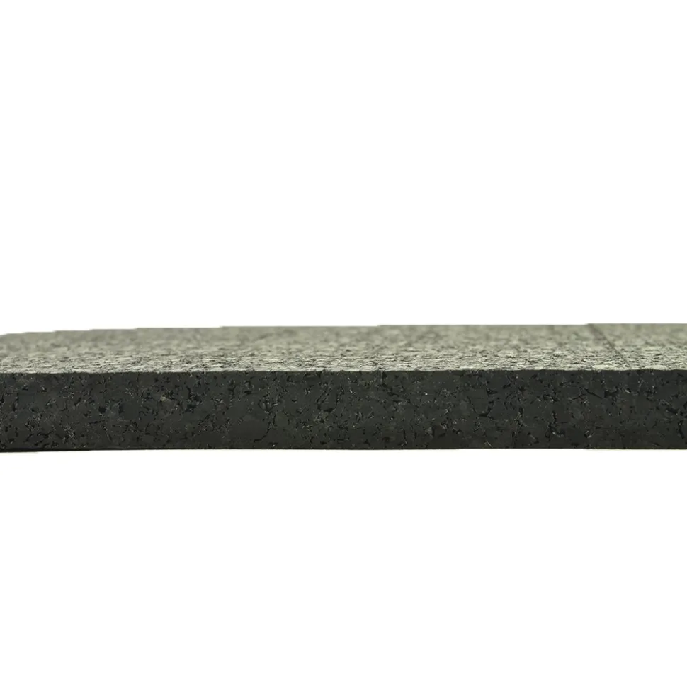 ForceFit Athletic Rolled Rubber Black 3/8 Inch x 4 Ft. Wide Per SF