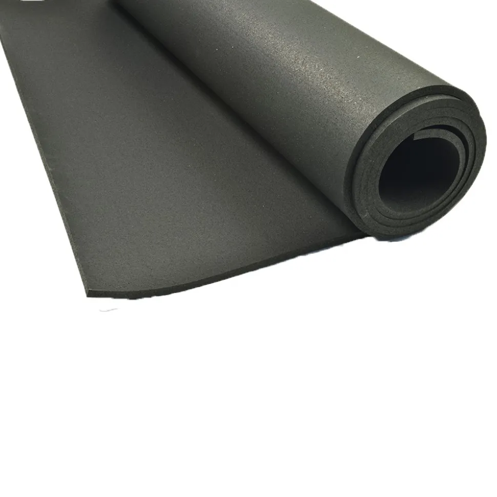 ForceFit Athletic Rolled Rubber Black 3/8 Inch x 4 Ft. Wide Per SF
