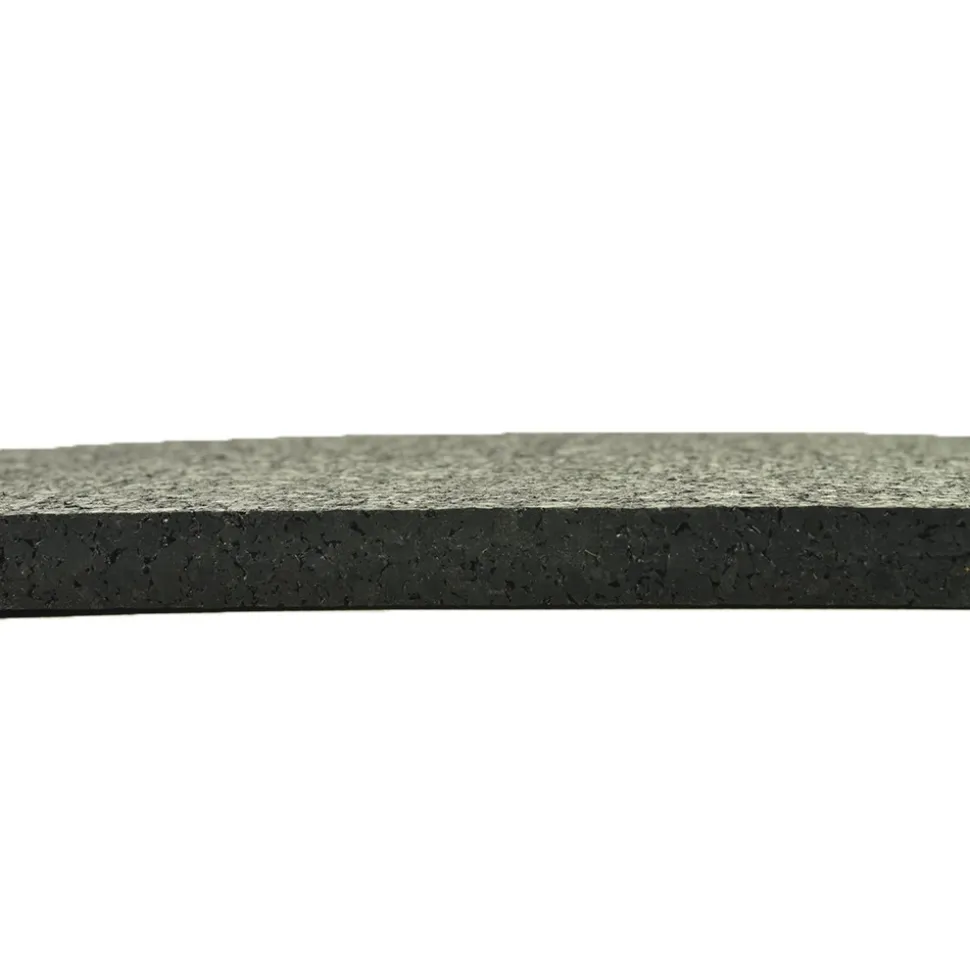 ForceFit Athletic Rolled Rubber Black 8 mm x 4 Ft. Wide Per SF