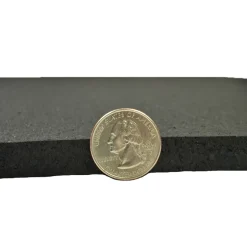 ForceFit West Athletic Rolled Rubber Black 1/2 Inch x 4 Ft. Wide Per SF