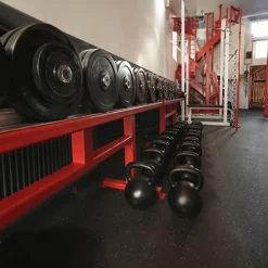 ForceFit West Athletic Rolled Rubber Black 6 mm x 4 Ft. Wide Per SF