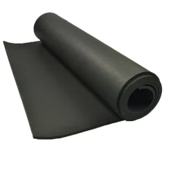 ForceFit West Athletic Rolled Rubber Black 6 mm x 4 Ft. Wide Per SF