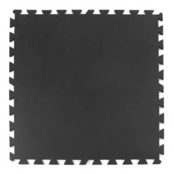 Geneva Rubber Tile Black 1/4 Inch x 3x3 Ft.