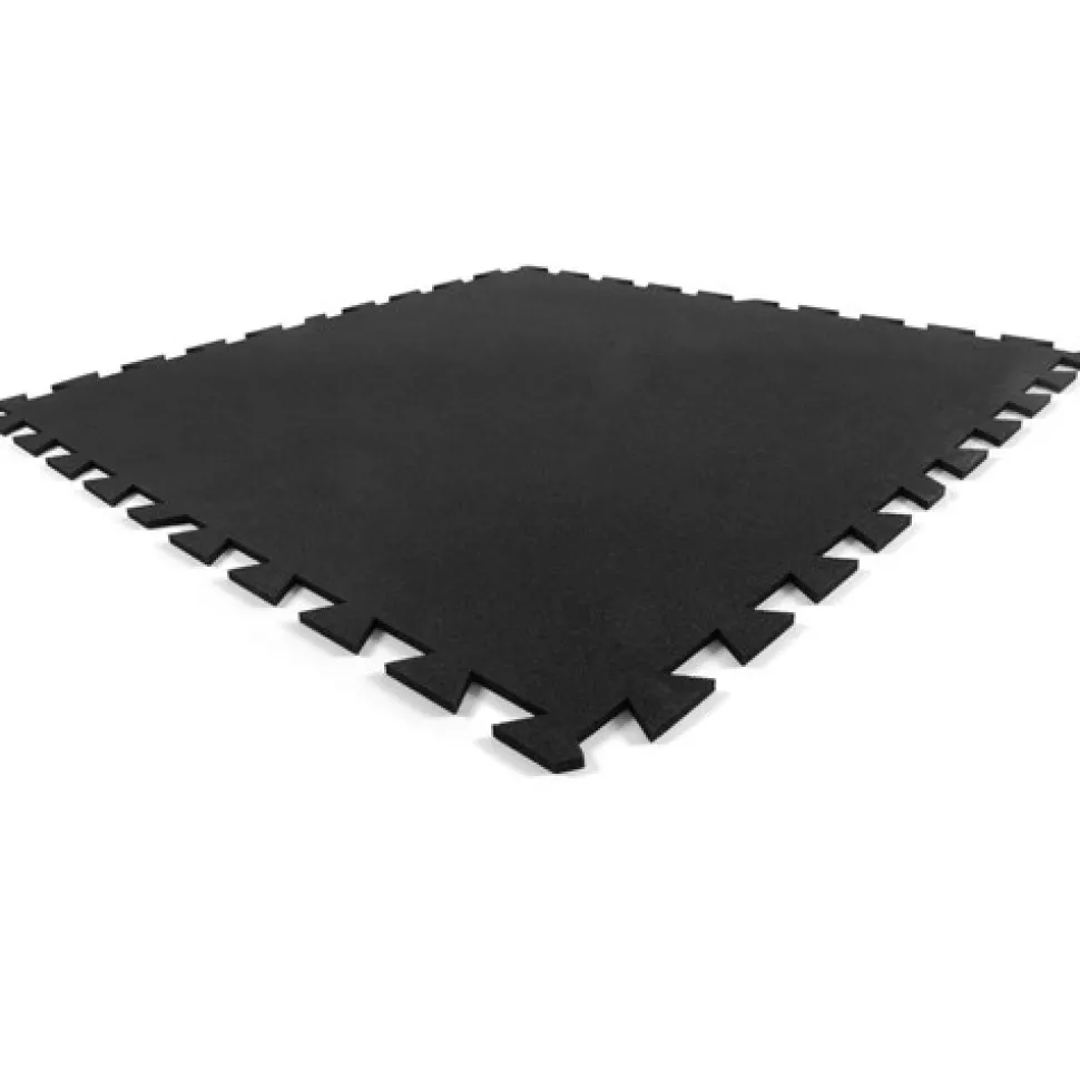 Geneva Rubber Tile Black 1/4 Inch x 3x3 Ft.