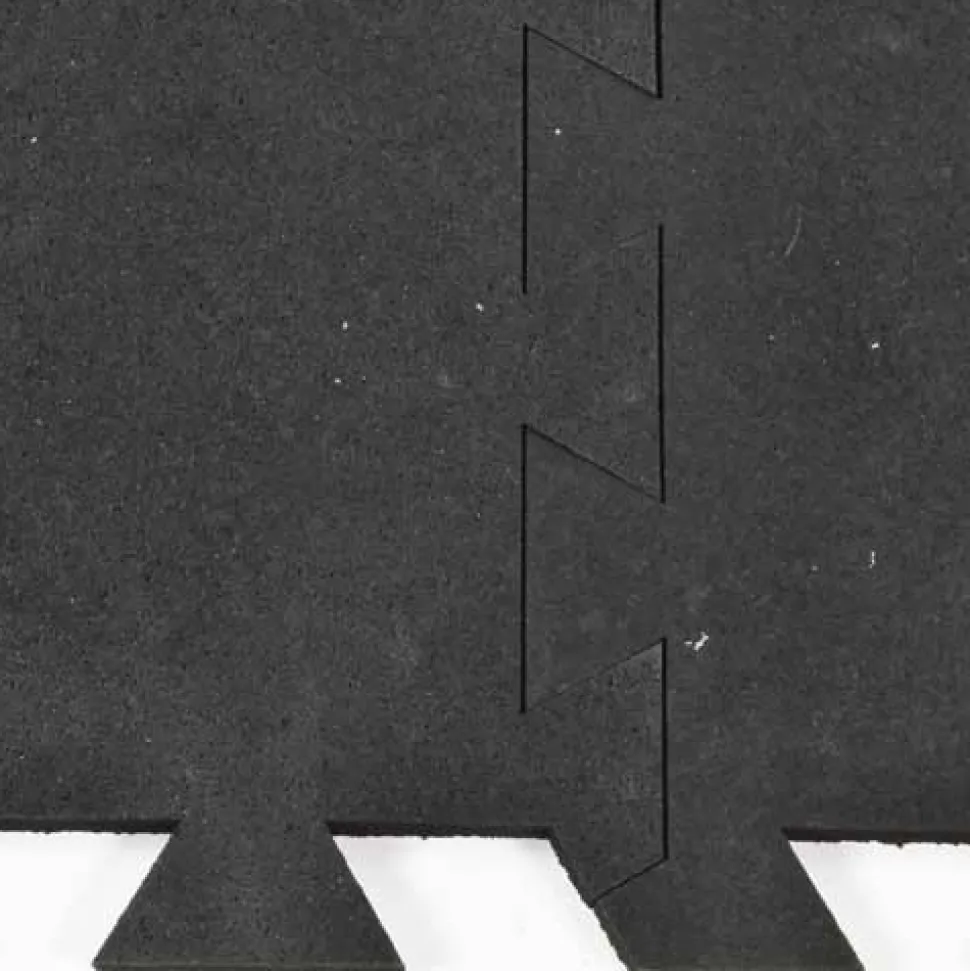 Geneva Rubber Tile Black 8 mm x 3x3 Ft.