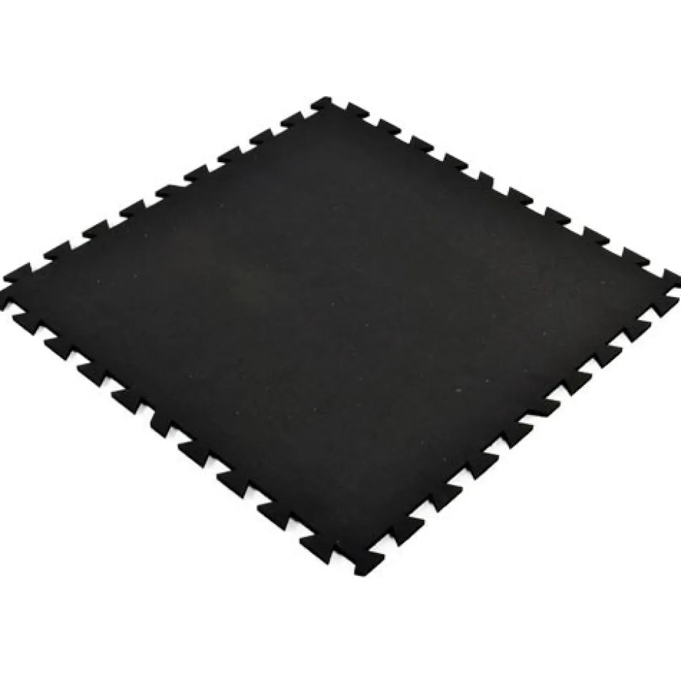 Geneva Rubber Tile Black 8 mm x 3x3 Ft.