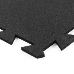 Geneva Rubber Tile Black 8 mm x 3x3 Ft.