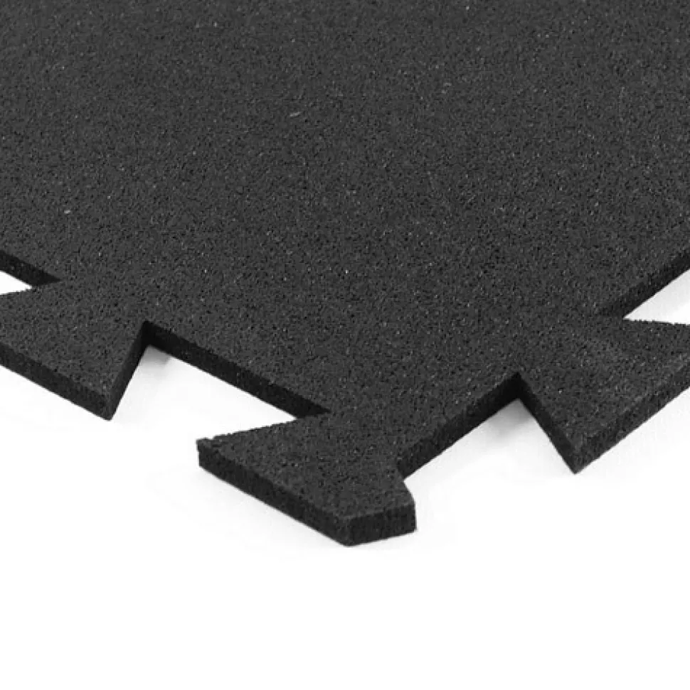 Geneva Rubber Tile Black 8 mm x 3x3 Ft.