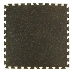 Geneva Rubber Tile 10% Color 3/8 Inch x 3x3 Ft.