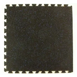 Geneva Rubber Tile 10% Color 3/8 Inch x 3x3 Ft.