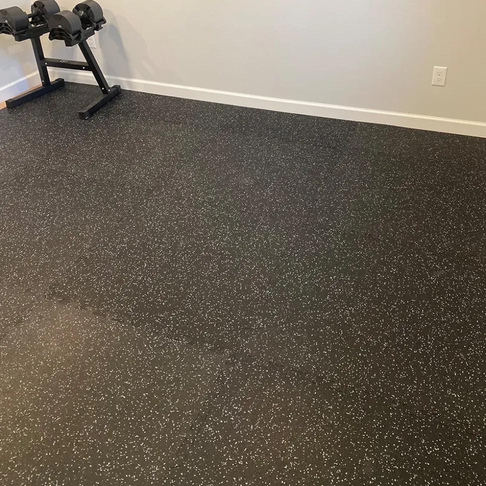 Geneva Rubber Tile 10% Color 8 mm x 3x3 Ft.