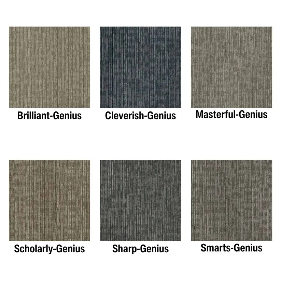 Genius Commercial Carpet Tiles 6.3 mm x 24x24 Inches 20 Per Case