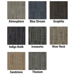 Get Moving Commercial Carpet Tiles 2.54 mm x 24x24 Inch Carton of 24