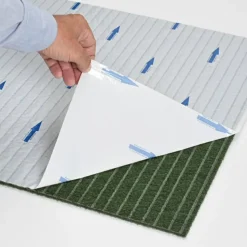 Grizzly Grass Peel and Stick Carpet Tile 1/4 Inch x 24x24 Inches 15 Per Case