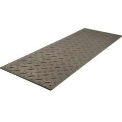 Ground Protection Mats Black 1/2 Inch x 3x8 Ft. Diamond/Diamond