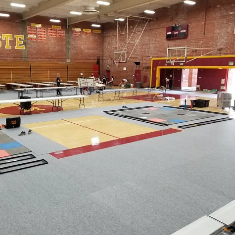 Gym Floor Covering Carpet Tile 6mm x 39-3/8x78-3/4 Inches