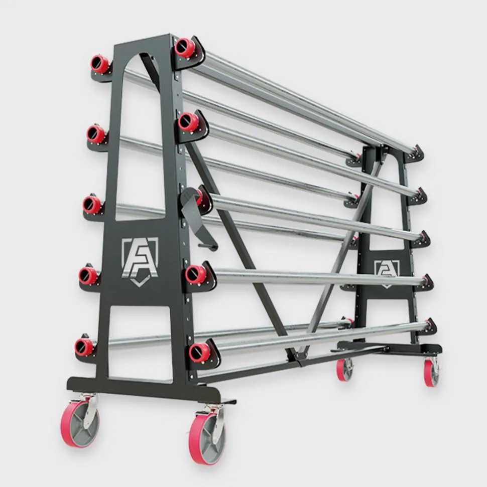 Gym Floor Covering Rolls Storage Rack 7,000 SF Capacity