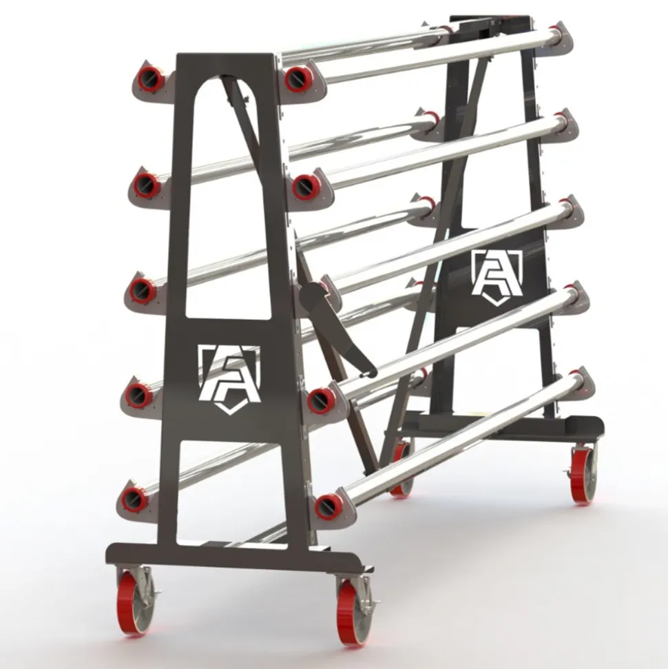 Gym Floor Covering Rolls Storage Rack 7,000 SF Capacity
